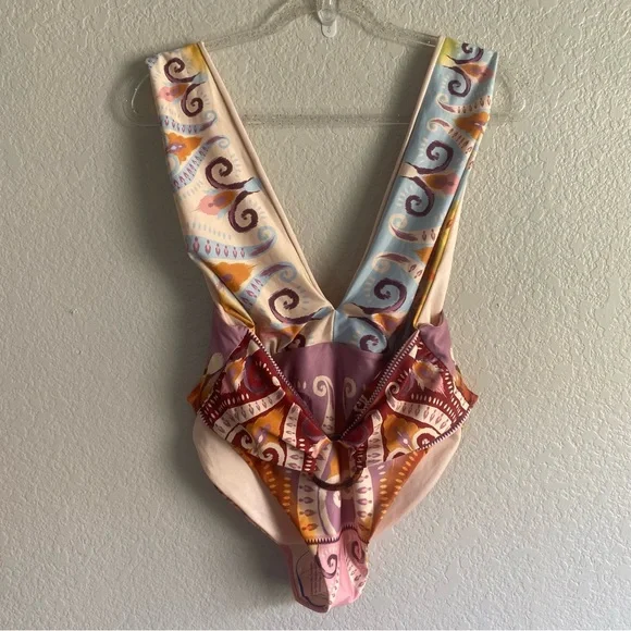 NEW Agua Bendita Free People Ellis Printed One Piece Swimsuit - Picture 4 of 10